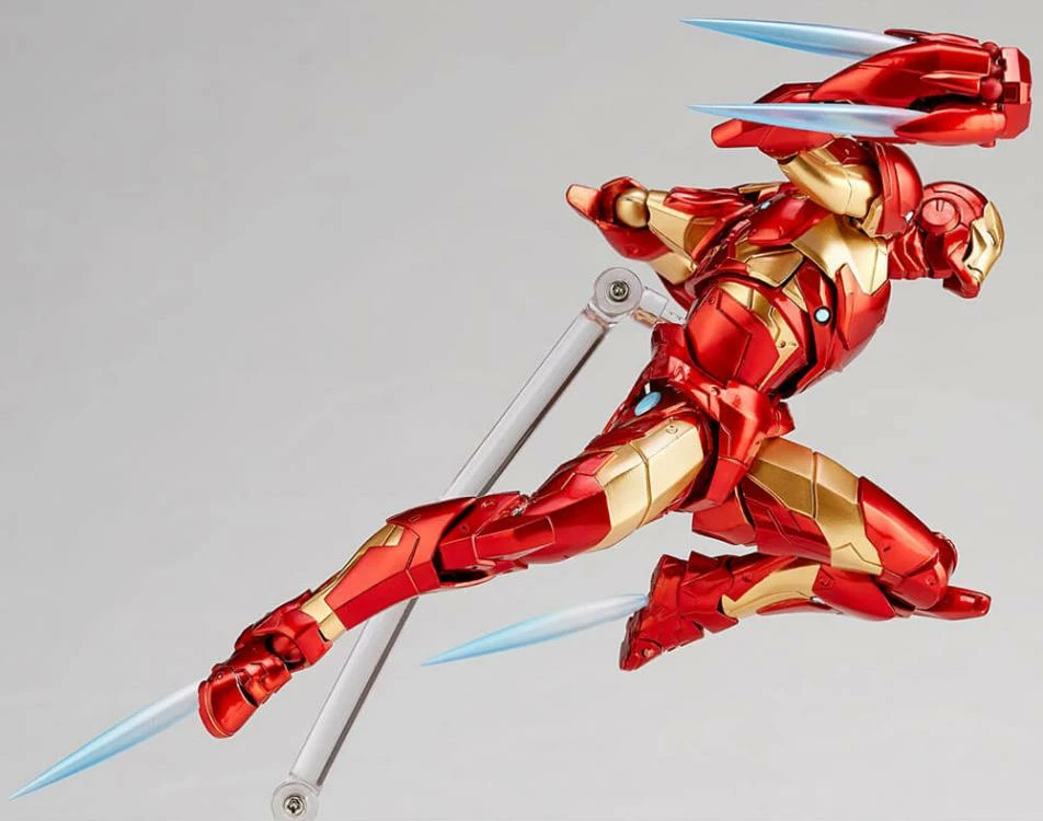 Amazing Yamaguchi Revoltech Figure Complex Iron Man Bleeding Edge Armor No. 013 - Image 6