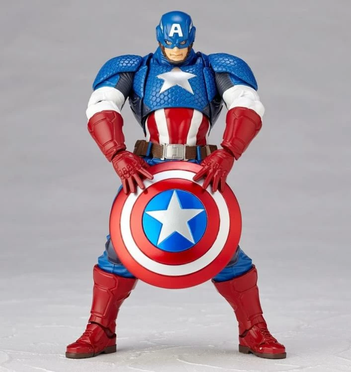 Amazing Yamaguchi Revoltech Figure Complex Captain America 2023 Reissue