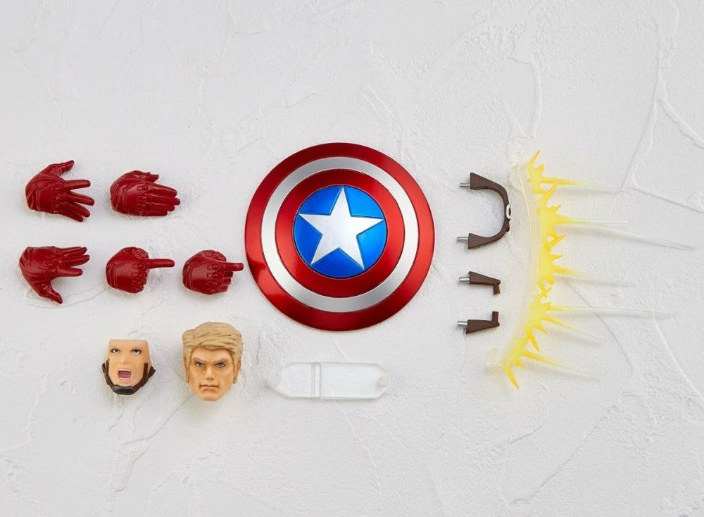 Amazing Yamaguchi Revoltech Figure Complex Captain America 2023 Reissue - Image 11