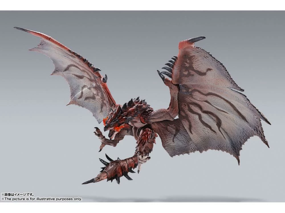 Bandai S.H. MonsterArts Monster Hunter Rathalos (Liolaeus) Action Figure - Image 4