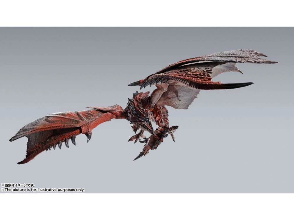 Bandai S.H. MonsterArts Monster Hunter Rathalos (Liolaeus) Action Figure - Image 3
