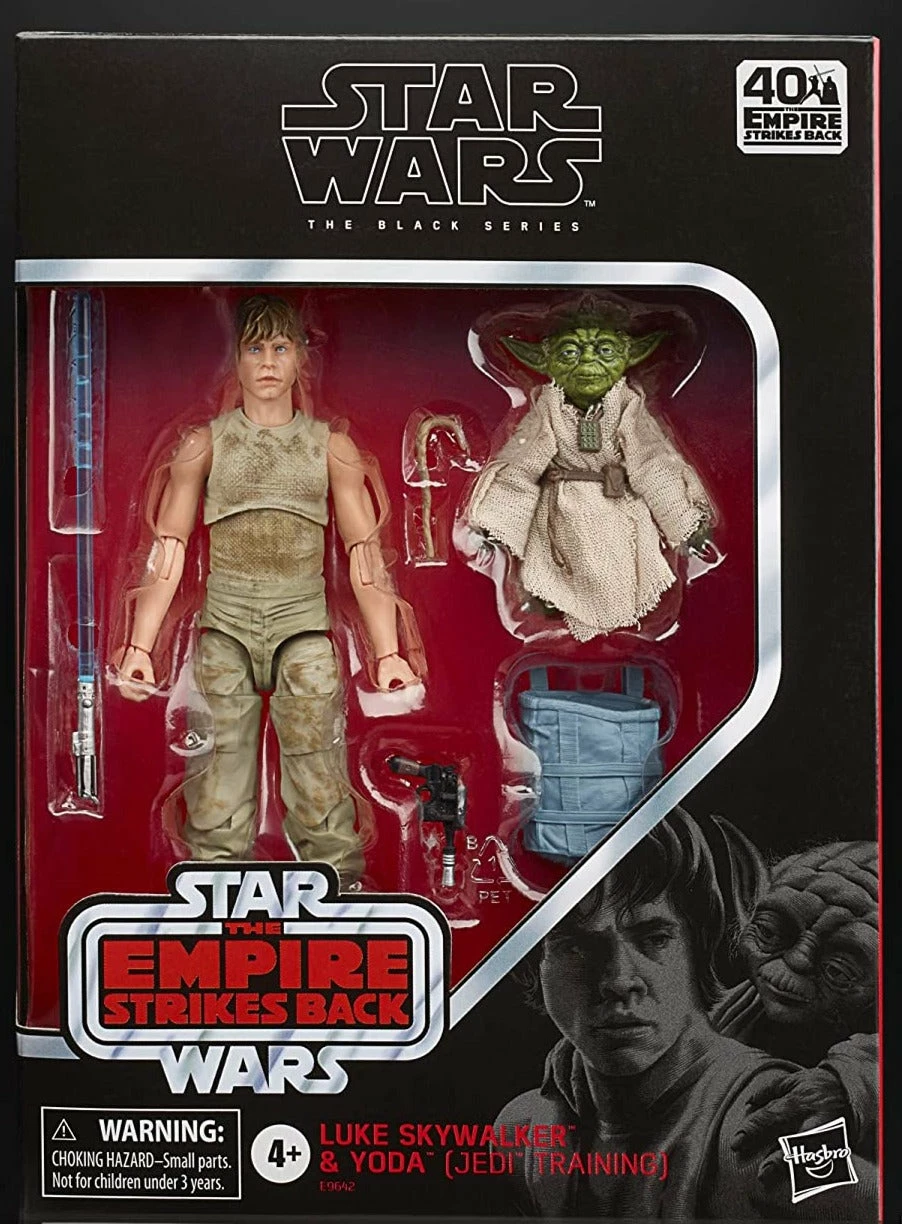 Hasbro Star Wars Black Series 40th Anniversary Empire Strikes Back Jedi Training Luke And Yoda 6 Inch Action Figure - Image 5