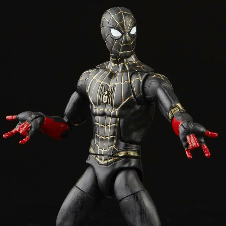 Hasbro Marvel Legends Spider-Man: No Way Home Wave Black And Gold Suit Spider-Man (Marvel's Armadillo BAF) - Image 4