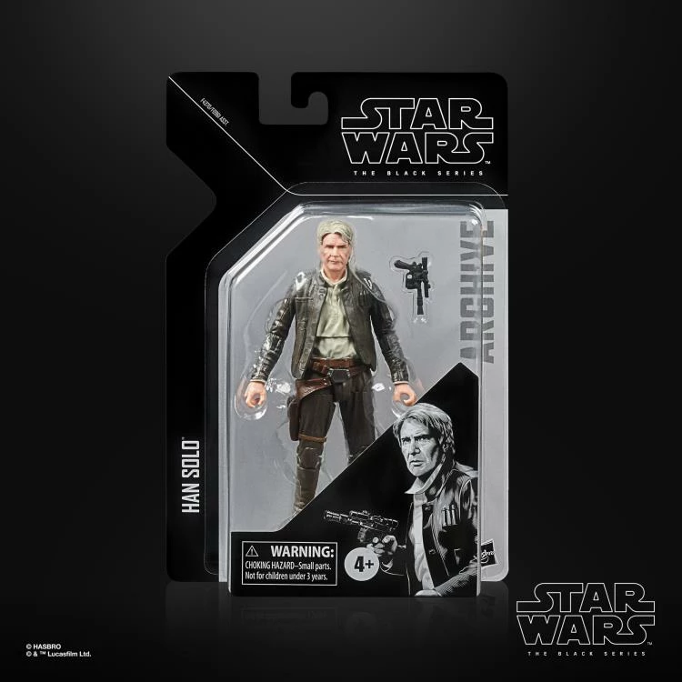 Hasbro Star Wars Black Series Archive Collection Han Solo (The Force Awakens) 6 Inch Action Figure - Image 5