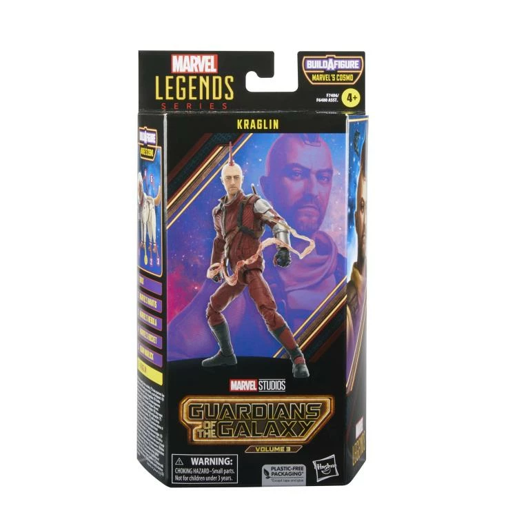 Hasbro Marvel Legends Guardians Of The Galaxy Vol 3 Wave Kraglin (Marvel's Cosmo BAF) Action Figure - Image 5