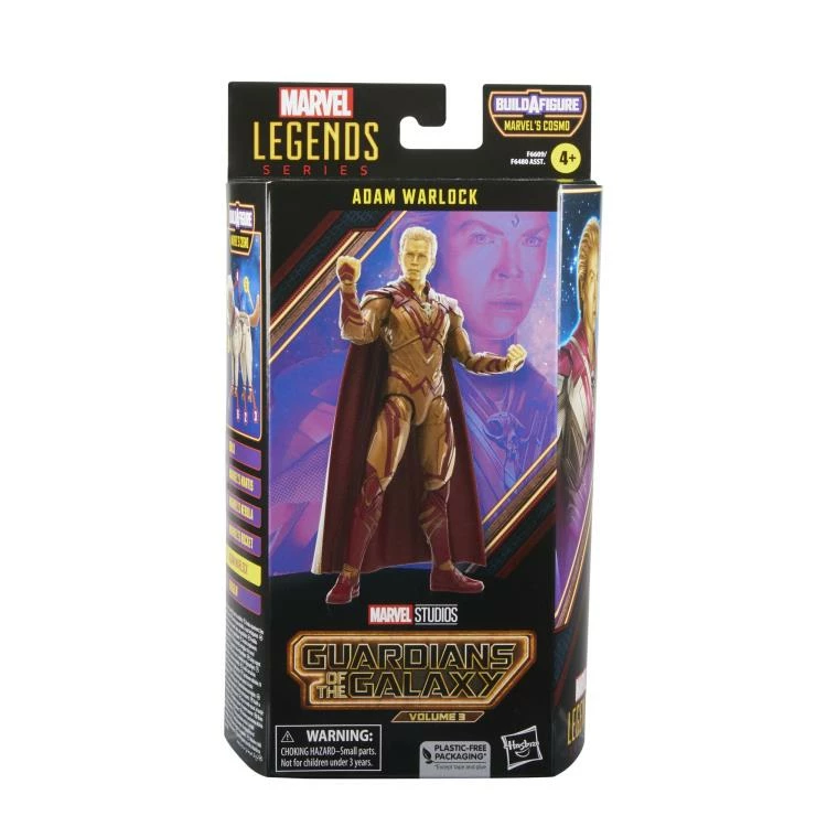 Hasbro Marvel Legends Guardians Of The Galaxy Vol 3 Wave Adam Warlock (Marvel's Cosmo BAF) Action Figure - Image 6
