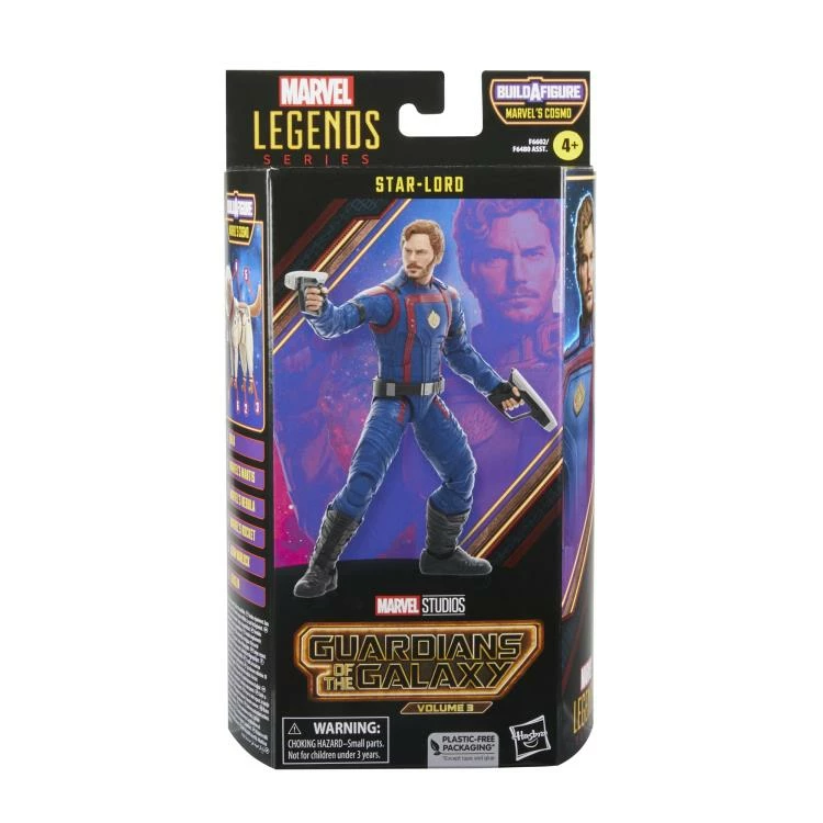 Hasbro Marvel Legends Guardians Of The Galaxy Vol 3 Wave Star-Lord (Marvel's Cosmo BAF) Action Figure - Image 6