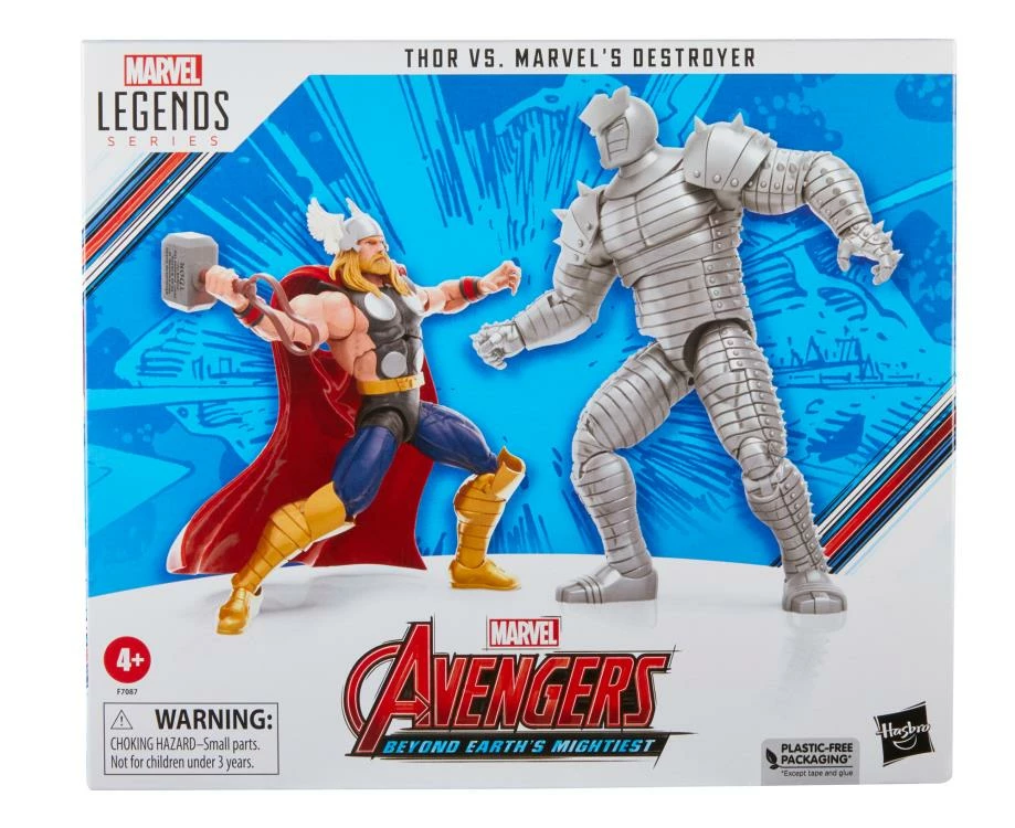 Hasbro Marvel Legends 60th Anniversary Avengers Beyond Earth's Mightiest Thor Vs The Destroy Two PackAction Figure - Image 11