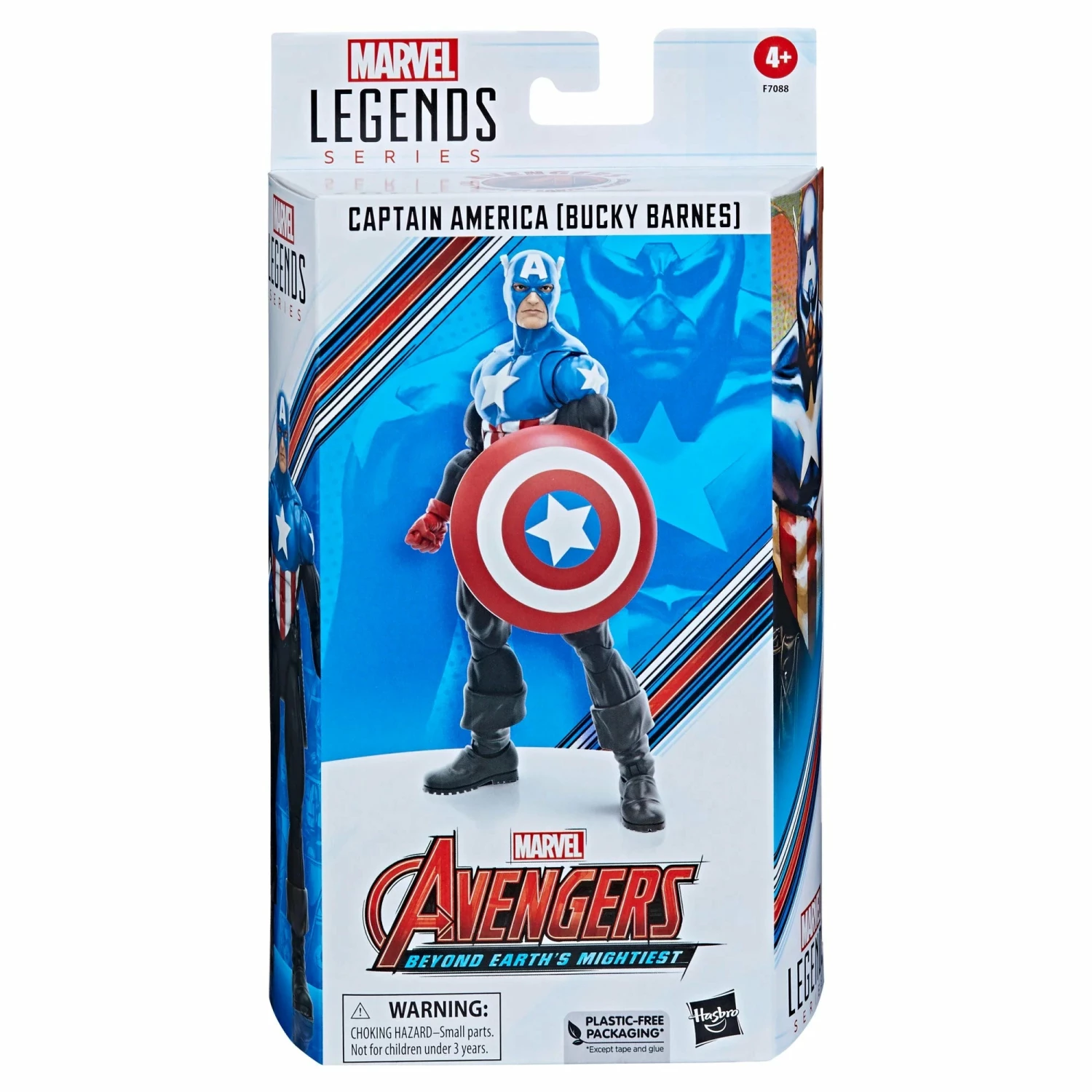 Hasbro Marvel Legends 60th Anniversary Avengers Beyond Earth's Mightiest Captain America (Bucky Barnes) Action Figure - Image 9