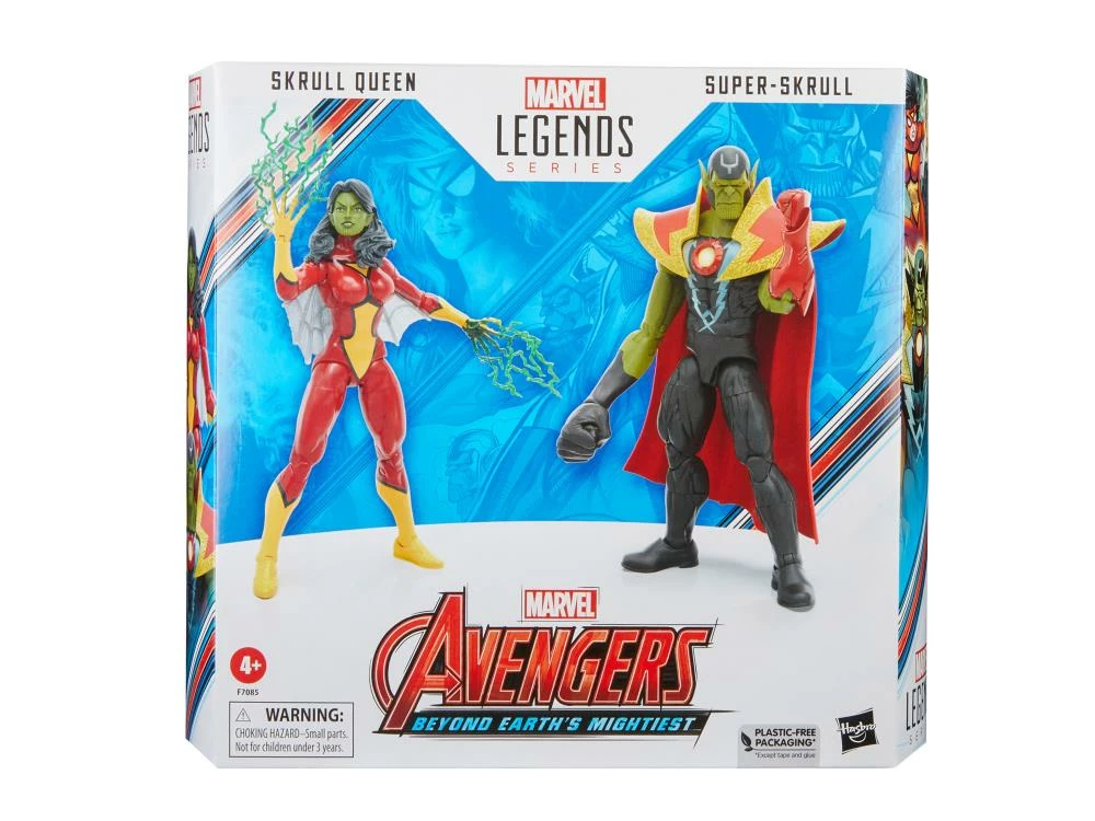 Hasbro Marvel Legends 60th Anniversary Avengers Beyond Earth's Mightiest Skrull Queen And Super-Skrull Two Pack Action Figure - Image 13