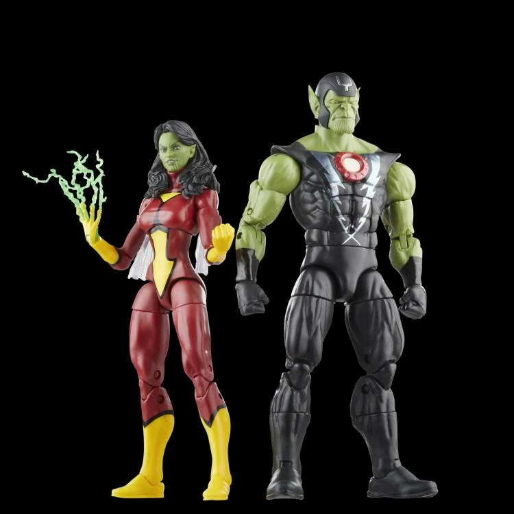 Hasbro Marvel Legends 60th Anniversary Avengers Beyond Earth's Mightiest Skrull Queen And Super-Skrull Two Pack Action Figure - Image 3