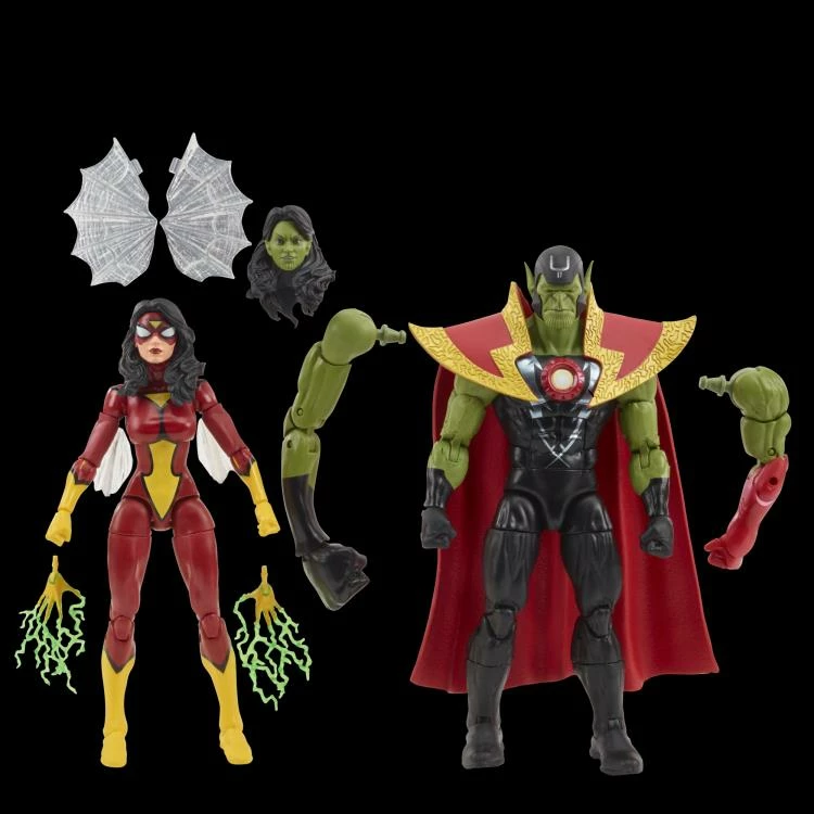 Hasbro Marvel Legends 60th Anniversary Avengers Beyond Earth's Mightiest Skrull Queen And Super-Skrull Two Pack Action Figure - Image 2