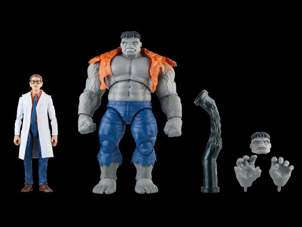 Hasbro Marvel Legends 60th Anniversary Avengers Beyond Earth's Mightiest Gray Hulk And Dr. Bruce Banner Two Pack Action Figure - Image 2