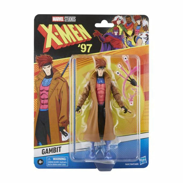 Hasbro Marvel Legends Vintage Retro Series '97 X-Men Gambit Action Figure - Image 7